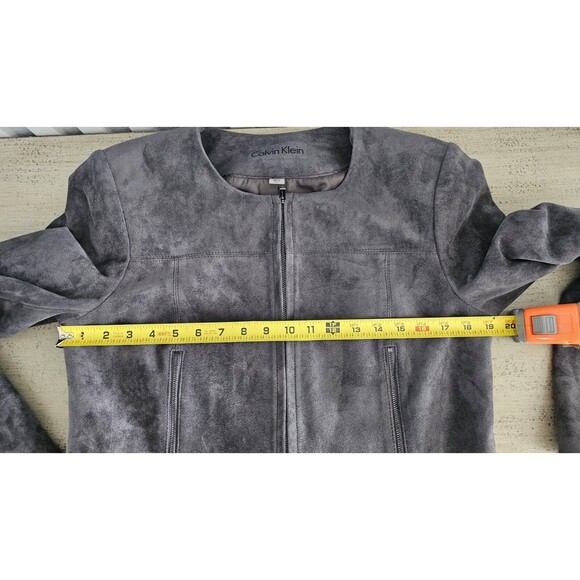Calvin Klein Faux Suede Jacket – Size 10 - Picture 11 of 13